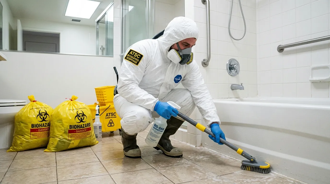 Decontamination equipment deployed for Blood Cleanup in Conroe